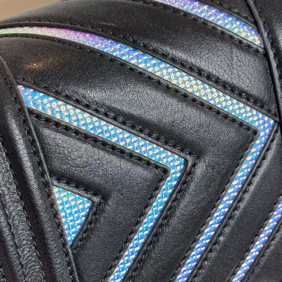 REBECCA MINKOFF Black Iridescent Leather Handbag - Picture 7 of 13